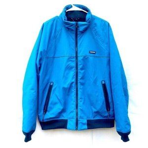 coat Lands End Mens Large blue ski jacket fleece